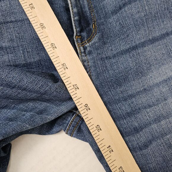 Judy Blue Jeans Womens 28 Blue Relaxed Fit‎ Mid Rise Dark Wash Stretch Straight - Picture 11 of 11